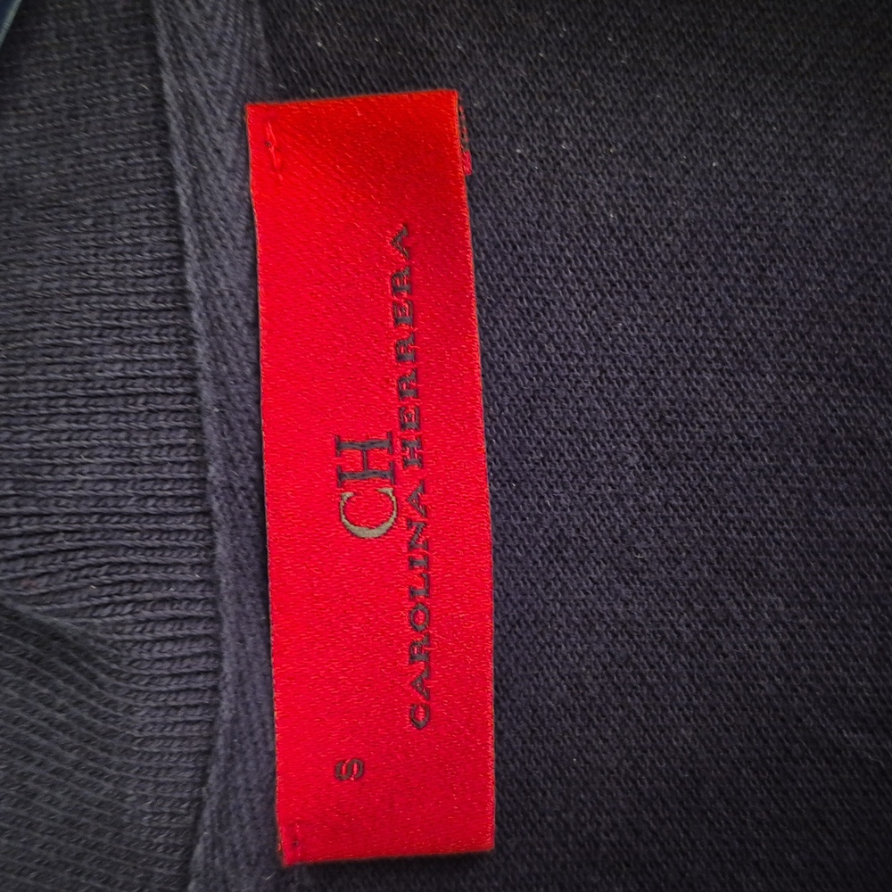 CAROLINA HERRERA Black Red Grey Abstract Camo Small Mens Designer Polo Shirt - Picture 3 of 8